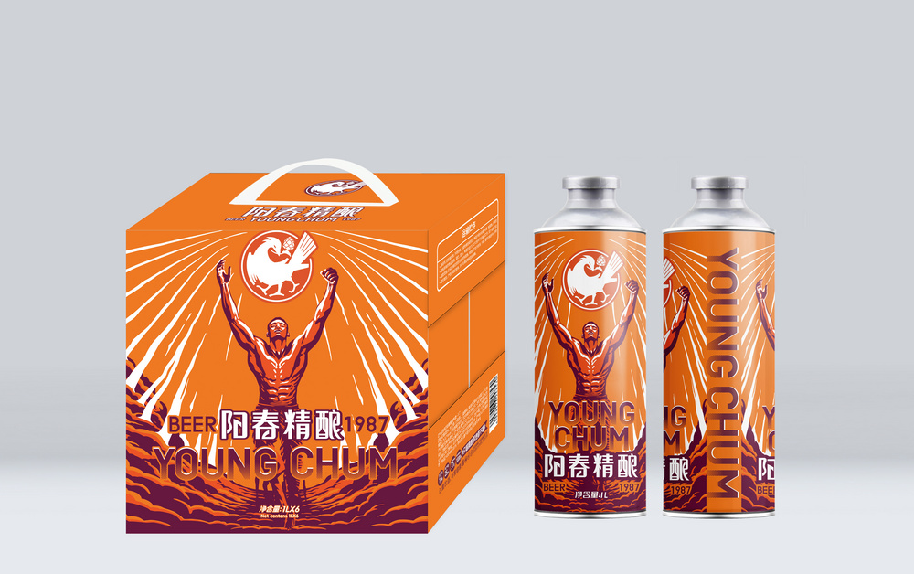 陽(yáng)春精釀啤酒1L 罐裝