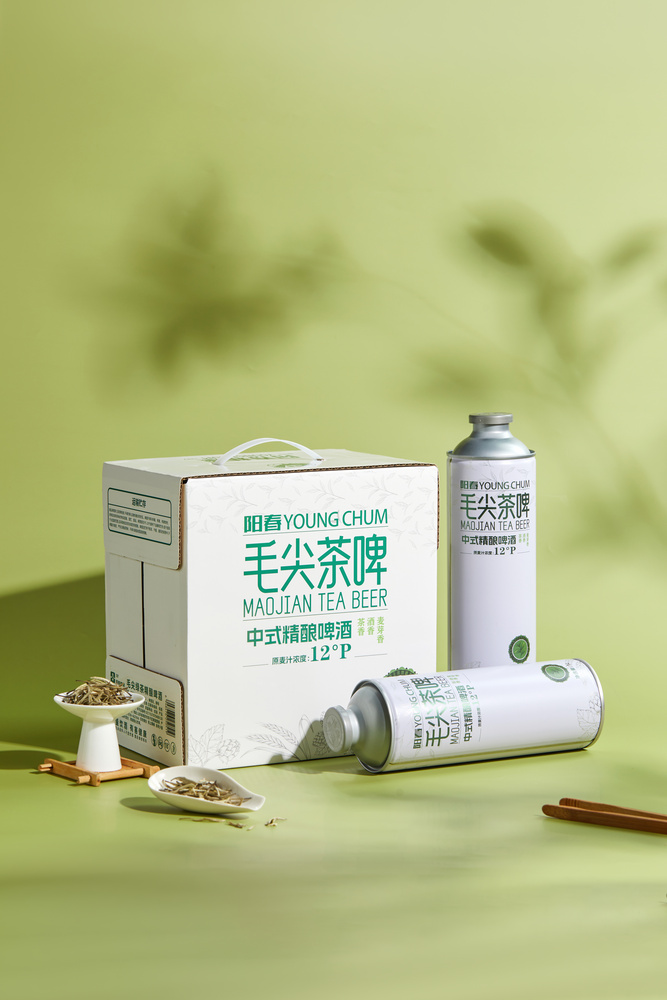 陽春啤酒毛尖茶啤1L