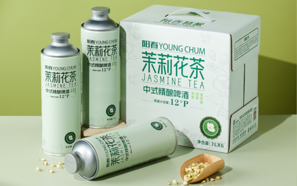 陽(yáng)春啤酒茉莉花茶精釀啤酒1L